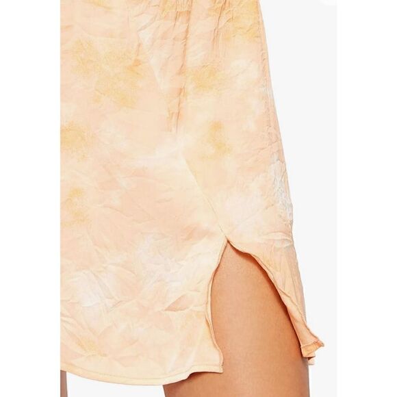 Free People Women's Martine Flirt Tie Dye Skirt in Peach Combo size 6 NWT - Picture 2 of 14